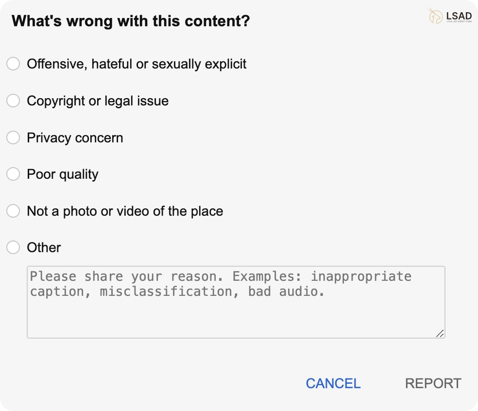 photo removal request photo removal request in GBP dashboard
